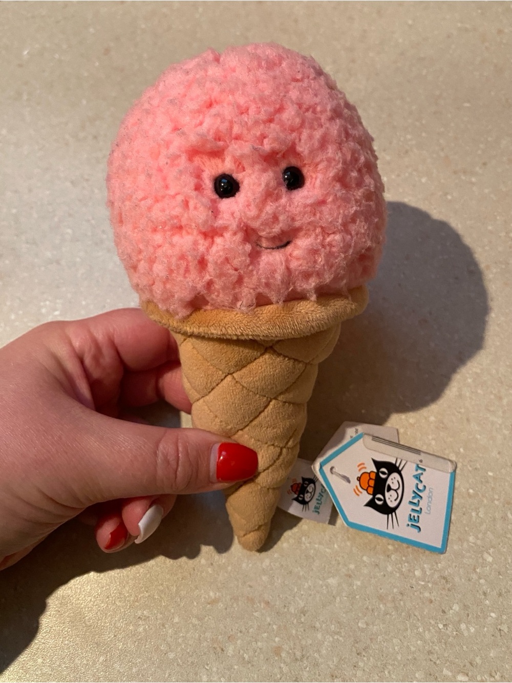 Jellycat Strawberry Ice Cream Cone